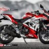 Decal Stiker Yamaha YZF R25 WHITE RACING GTR RED